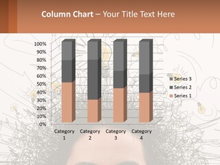 A Woman With A Light Bulb Above Her Head PowerPoint Template