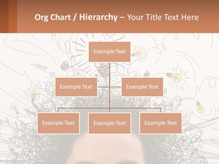 A Woman With A Light Bulb Above Her Head PowerPoint Template