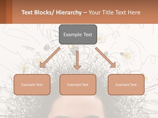 A Woman With A Light Bulb Above Her Head PowerPoint Template