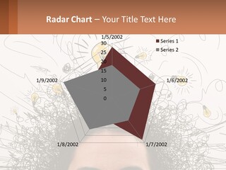 A Woman With A Light Bulb Above Her Head PowerPoint Template