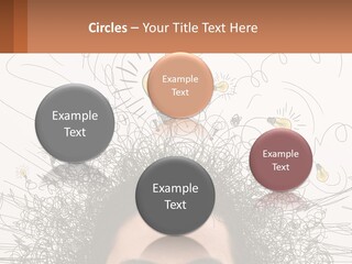 A Woman With A Light Bulb Above Her Head PowerPoint Template