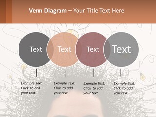 A Woman With A Light Bulb Above Her Head PowerPoint Template