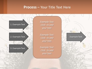 A Woman With A Light Bulb Above Her Head PowerPoint Template