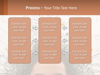 A Woman With A Light Bulb Above Her Head PowerPoint Template