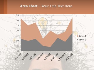 A Woman With A Light Bulb Above Her Head PowerPoint Template