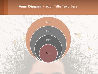 A Woman With A Light Bulb Above Her Head PowerPoint Template
