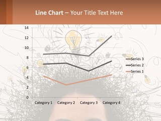 A Woman With A Light Bulb Above Her Head PowerPoint Template