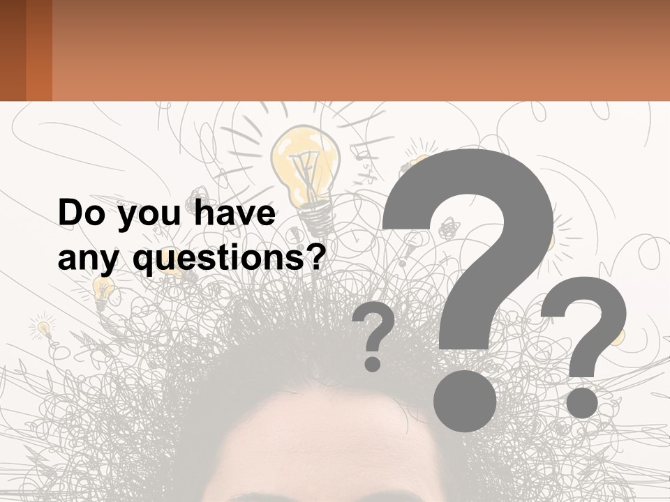 A Woman With A Light Bulb Above Her Head PowerPoint Template