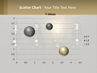 A Group Of Light Bulbs Sitting On Top Of A Wooden Table PowerPoint Template