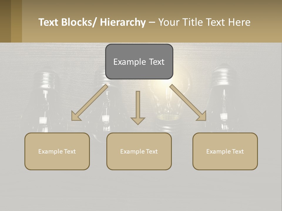 A Group Of Light Bulbs Sitting On Top Of A Wooden Table PowerPoint Template
