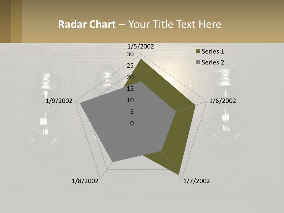 A Group Of Light Bulbs Sitting On Top Of A Wooden Table PowerPoint Template