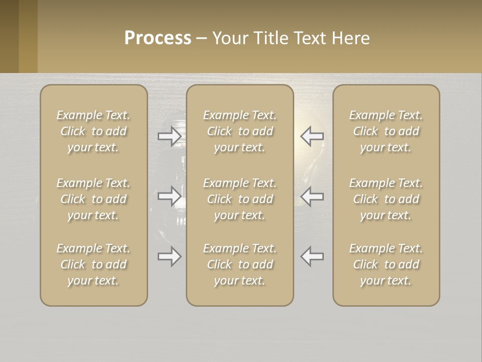 A Group Of Light Bulbs Sitting On Top Of A Wooden Table PowerPoint Template