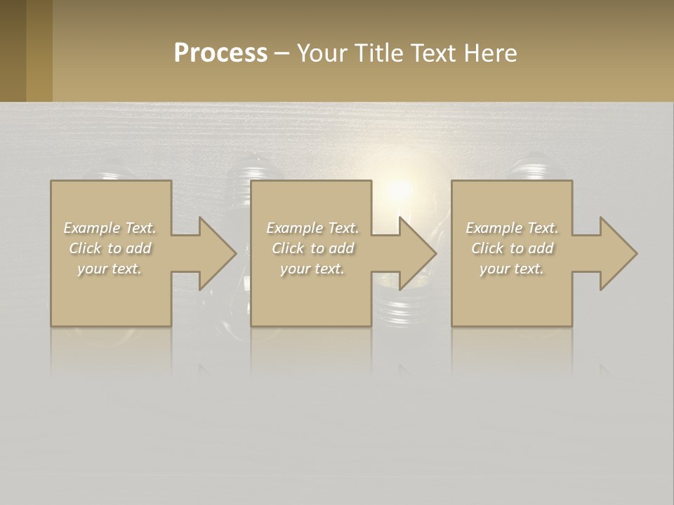 A Group Of Light Bulbs Sitting On Top Of A Wooden Table PowerPoint Template