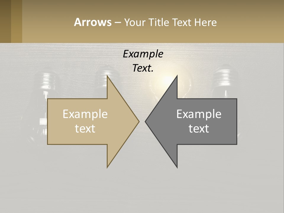 A Group Of Light Bulbs Sitting On Top Of A Wooden Table PowerPoint Template