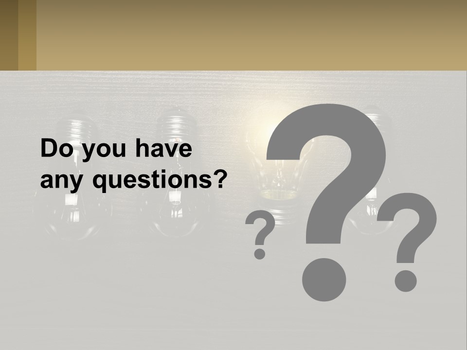 A Group Of Light Bulbs Sitting On Top Of A Wooden Table PowerPoint Template