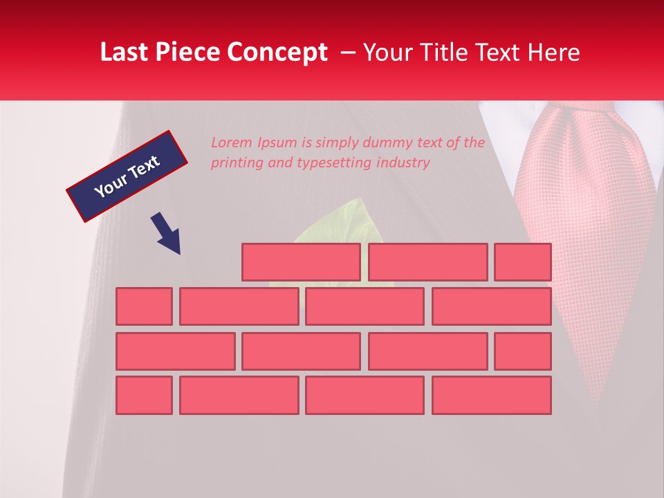 A Man In A Suit With A Green Leaf In His Pocket PowerPoint Template