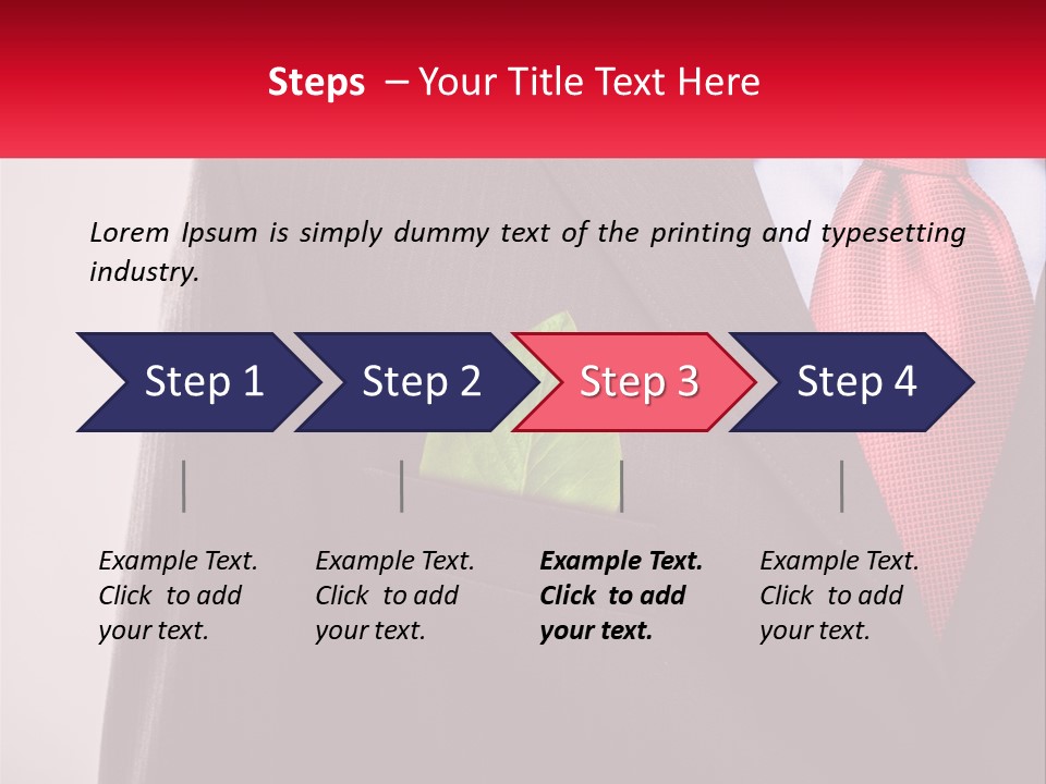A Man In A Suit With A Green Leaf In His Pocket PowerPoint Template