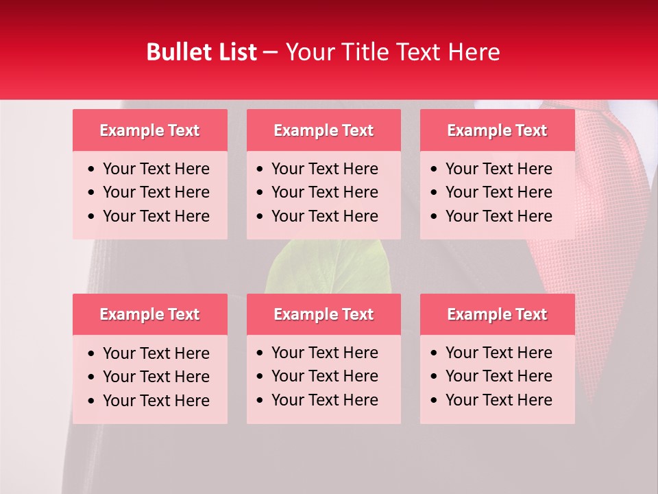 A Man In A Suit With A Green Leaf In His Pocket PowerPoint Template