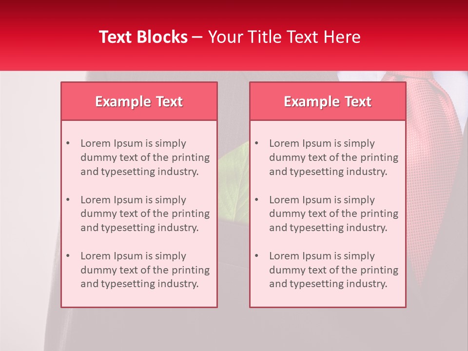 A Man In A Suit With A Green Leaf In His Pocket PowerPoint Template