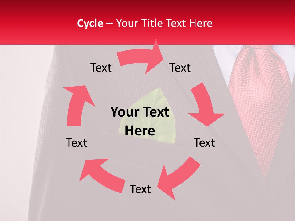 A Man In A Suit With A Green Leaf In His Pocket PowerPoint Template