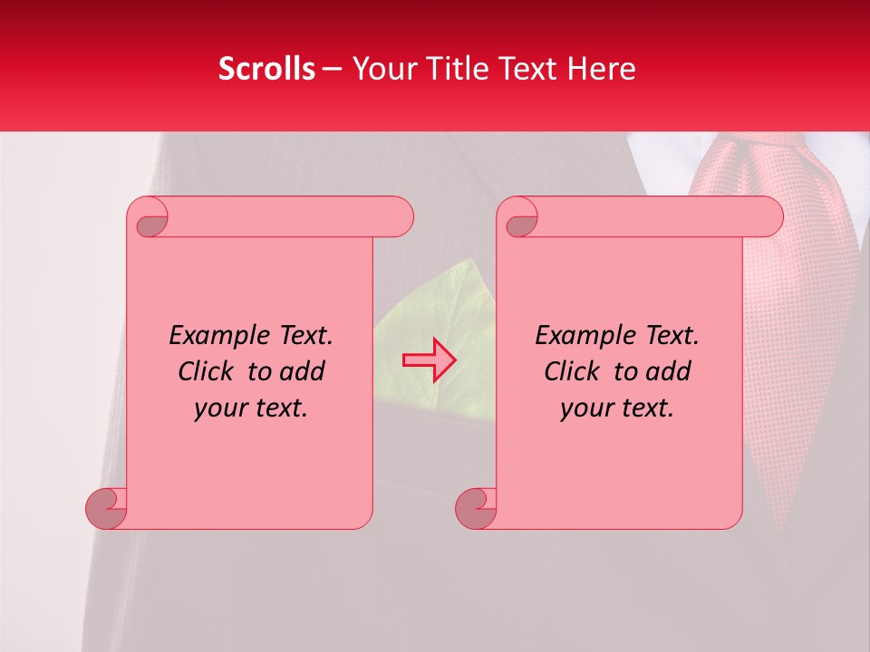 A Man In A Suit With A Green Leaf In His Pocket PowerPoint Template