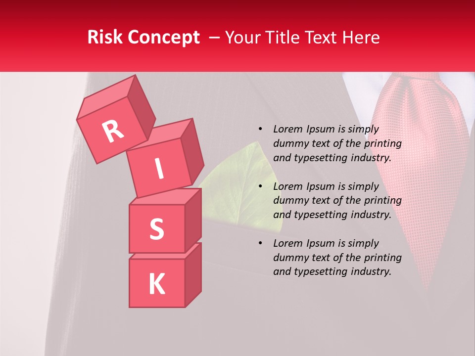 A Man In A Suit With A Green Leaf In His Pocket PowerPoint Template