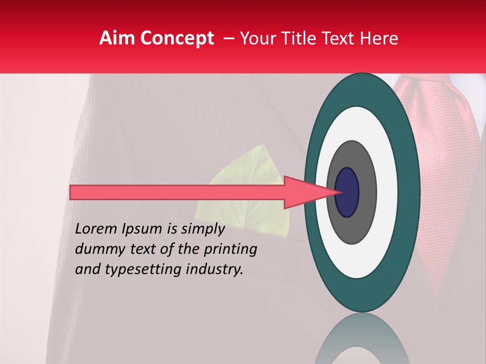 A Man In A Suit With A Green Leaf In His Pocket PowerPoint Template