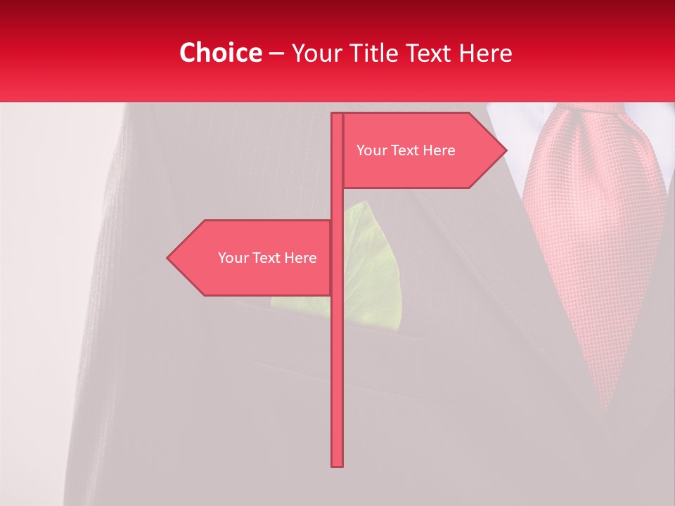 A Man In A Suit With A Green Leaf In His Pocket PowerPoint Template