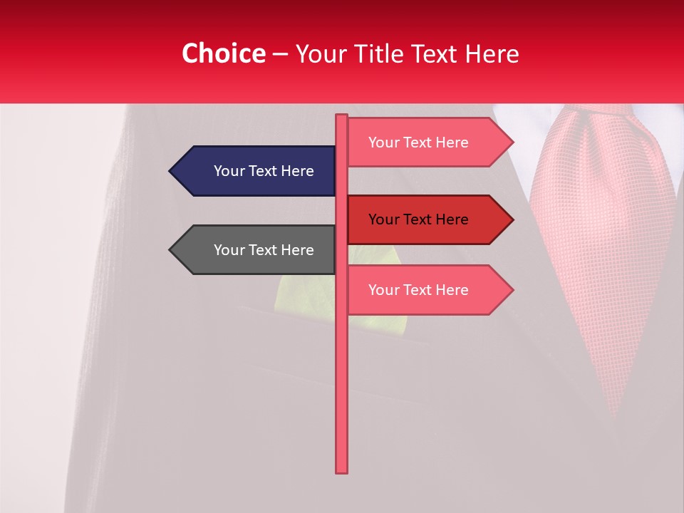 A Man In A Suit With A Green Leaf In His Pocket PowerPoint Template