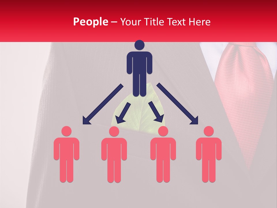 A Man In A Suit With A Green Leaf In His Pocket PowerPoint Template