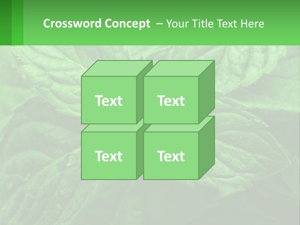 A Green Leaf Powerpoint Presentation Template PowerPoint Template