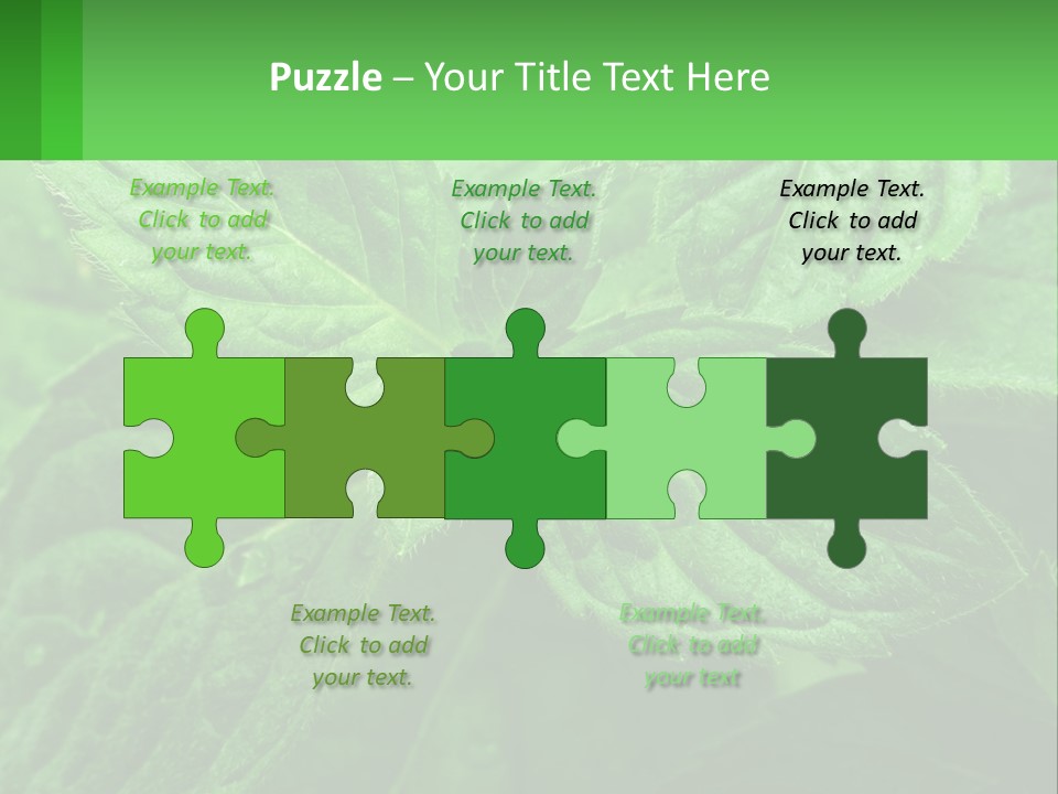 A Green Leaf Powerpoint Presentation Template PowerPoint Template