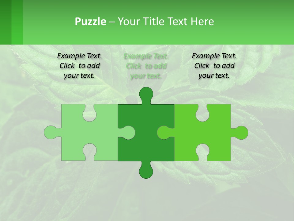 A Green Leaf Powerpoint Presentation Template PowerPoint Template