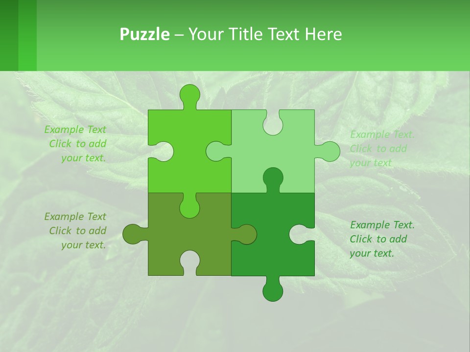 A Green Leaf Powerpoint Presentation Template PowerPoint Template