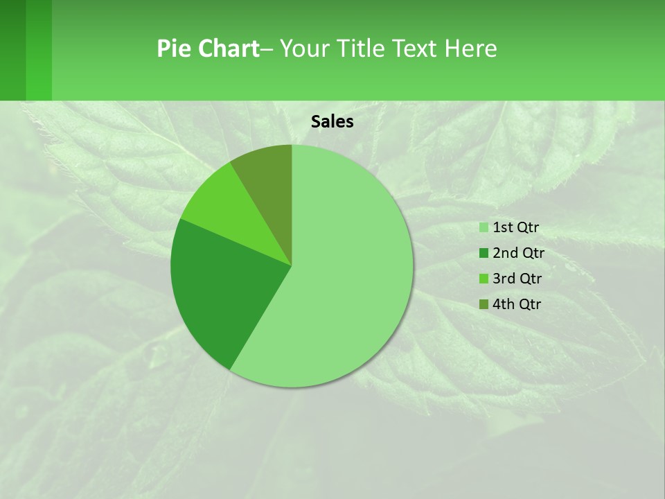 A Green Leaf Powerpoint Presentation Template PowerPoint Template