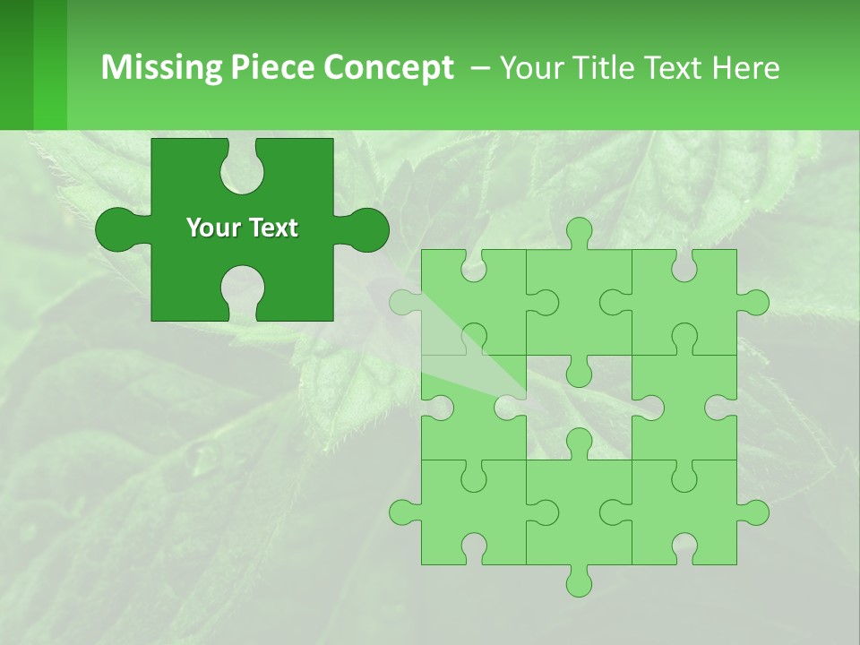 A Green Leaf Powerpoint Presentation Template PowerPoint Template