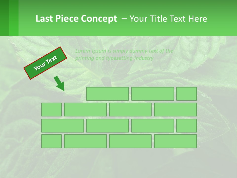 A Green Leaf Powerpoint Presentation Template PowerPoint Template