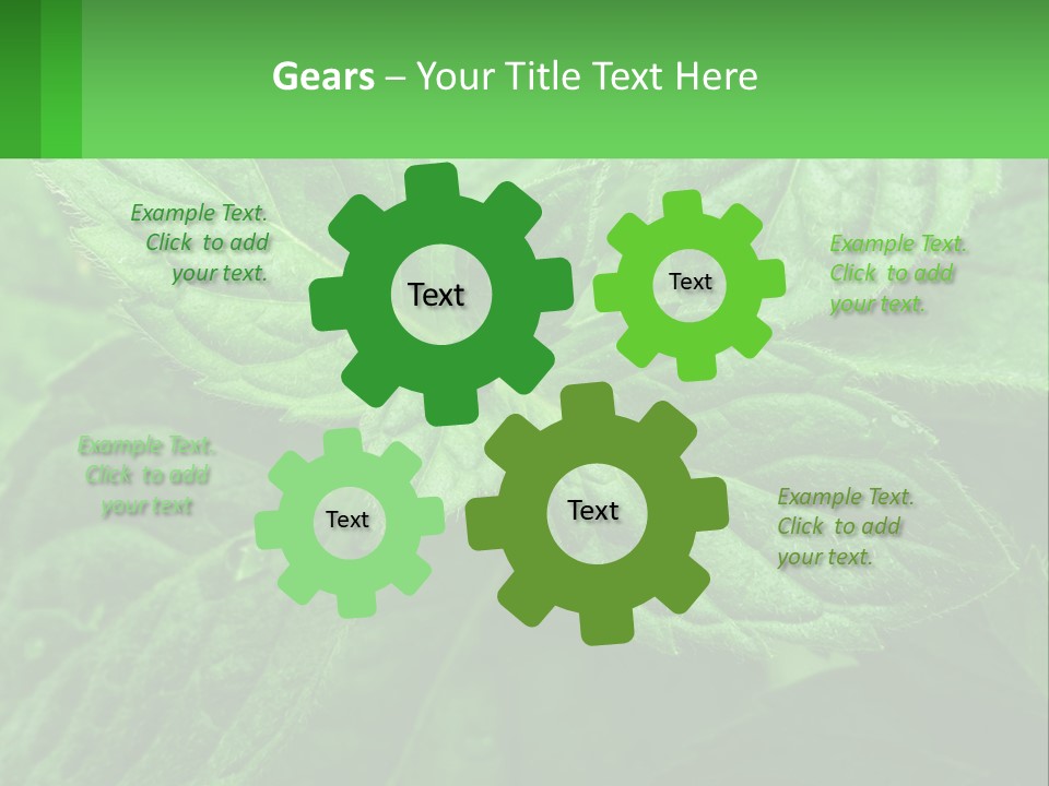 A Green Leaf Powerpoint Presentation Template PowerPoint Template