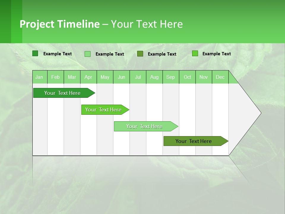 A Green Leaf Powerpoint Presentation Template PowerPoint Template