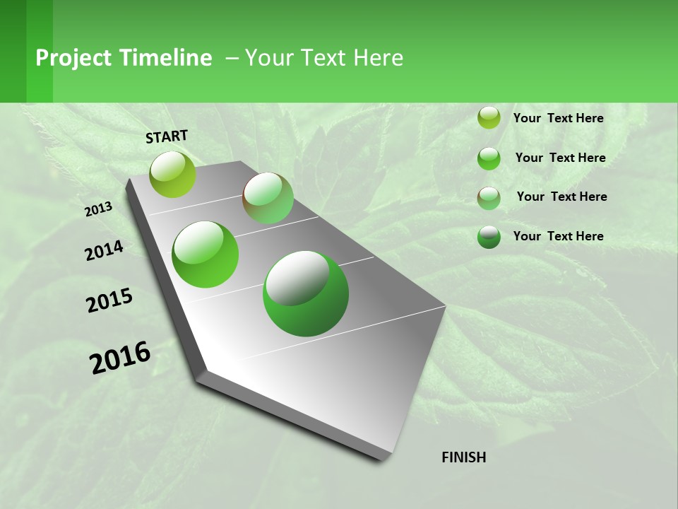 A Green Leaf Powerpoint Presentation Template PowerPoint Template