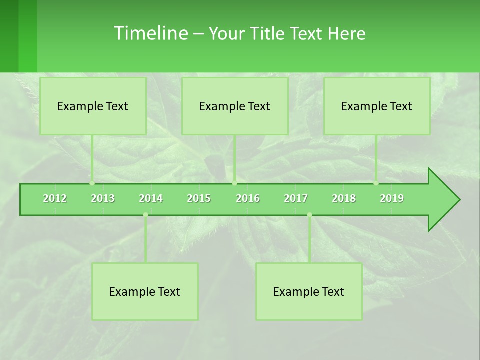 A Green Leaf Powerpoint Presentation Template PowerPoint Template