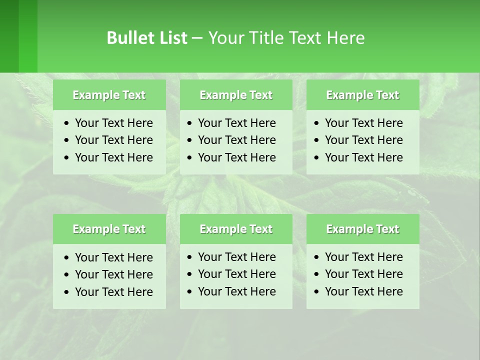 A Green Leaf Powerpoint Presentation Template PowerPoint Template