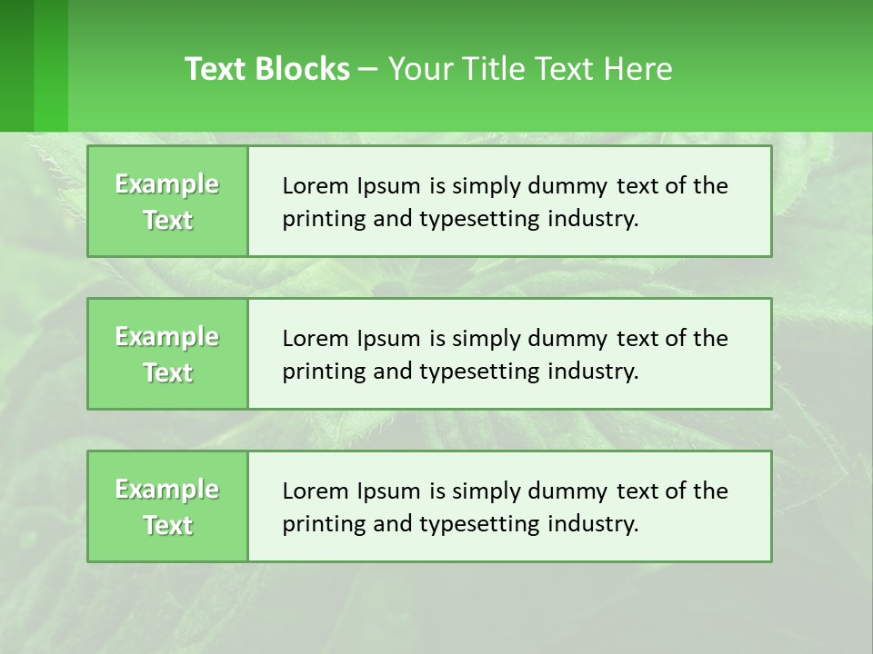 A Green Leaf Powerpoint Presentation Template PowerPoint Template