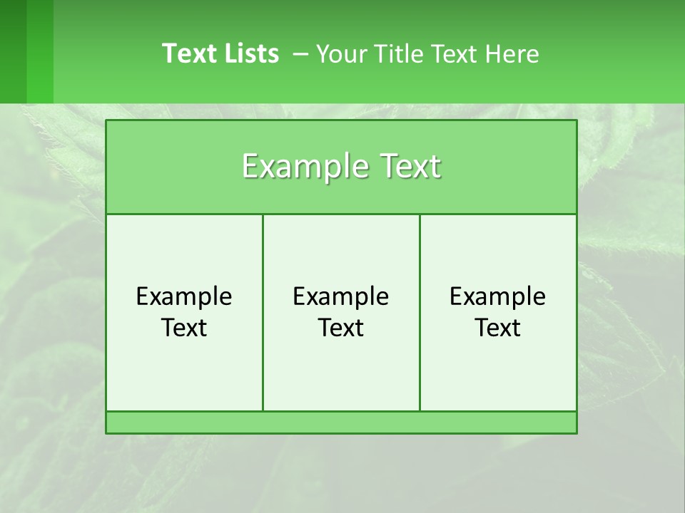 A Green Leaf Powerpoint Presentation Template PowerPoint Template