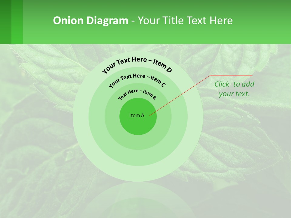 A Green Leaf Powerpoint Presentation Template PowerPoint Template