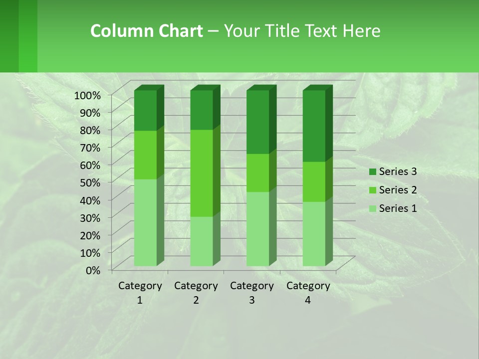 A Green Leaf Powerpoint Presentation Template PowerPoint Template