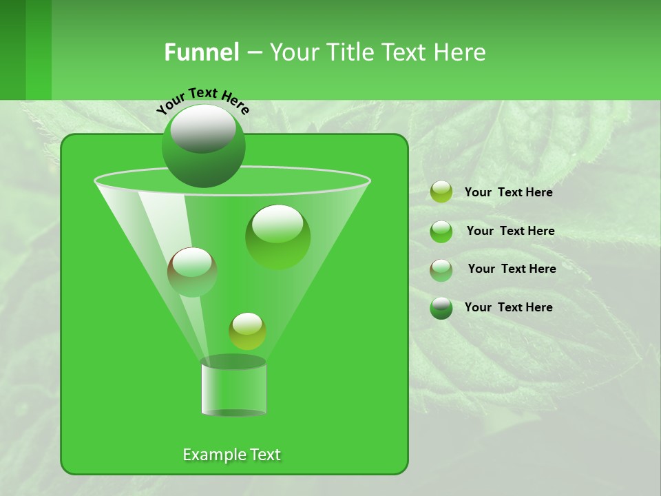 A Green Leaf Powerpoint Presentation Template PowerPoint Template