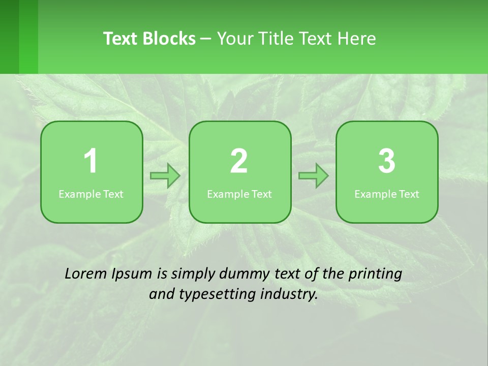 A Green Leaf Powerpoint Presentation Template PowerPoint Template