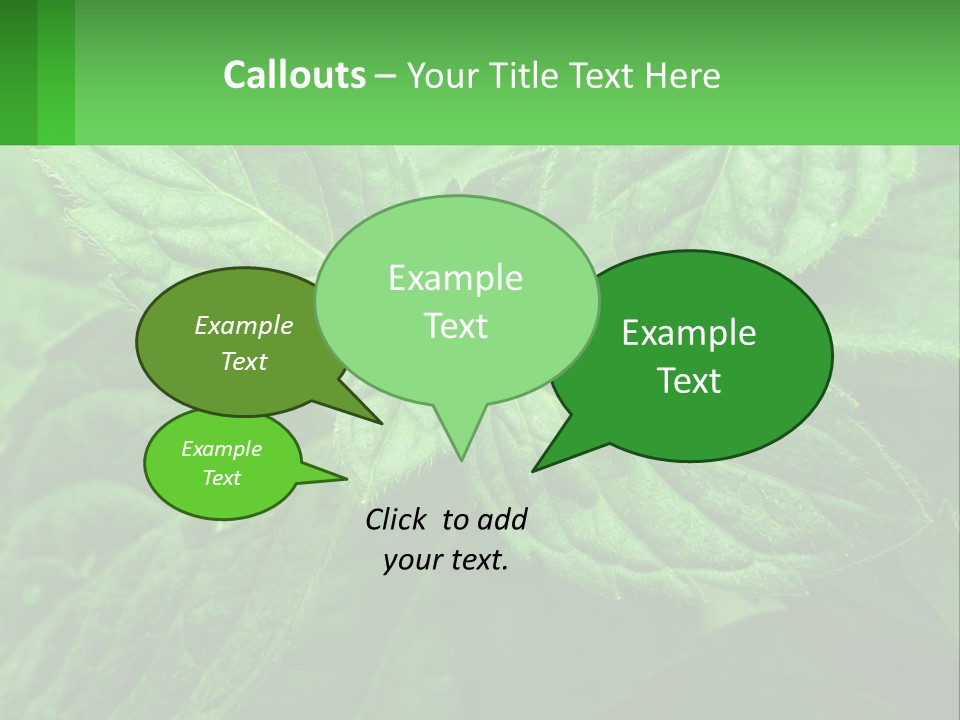 A Green Leaf Powerpoint Presentation Template PowerPoint Template