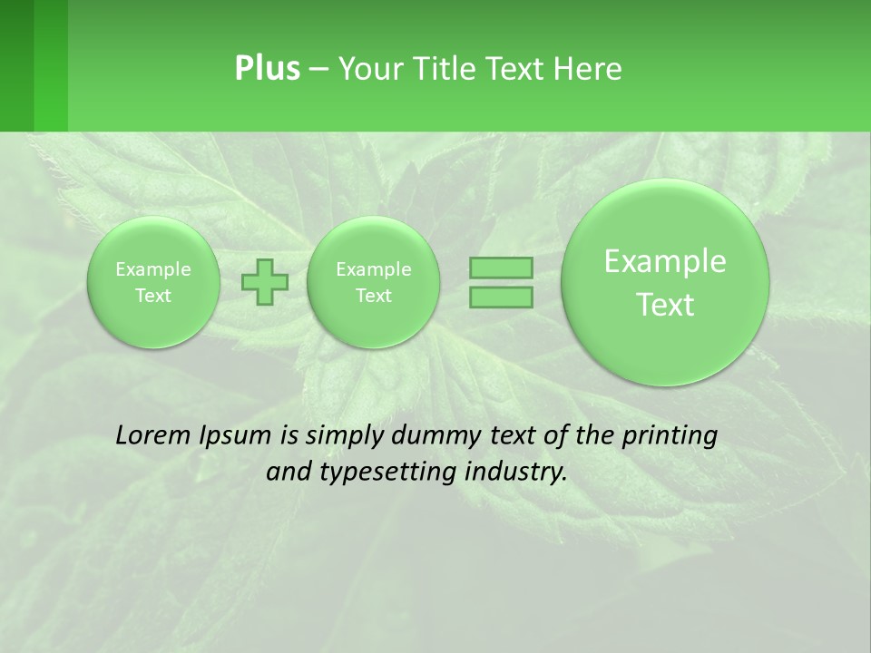 A Green Leaf Powerpoint Presentation Template PowerPoint Template